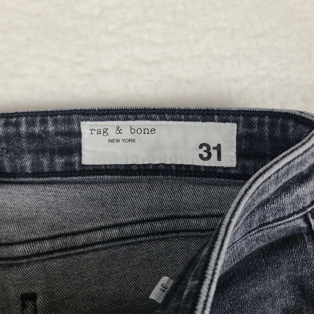 Rag & Bone Jeans Womens 31x30 Black Opal Cate Mid Rise Skinny Medium Wash Denim